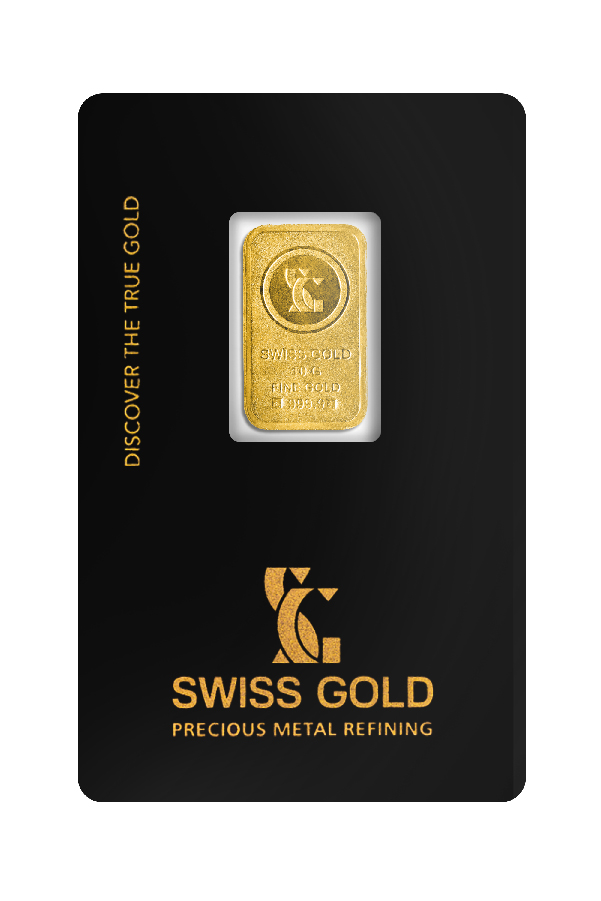 A Detailed 10 grams gold investment Bar