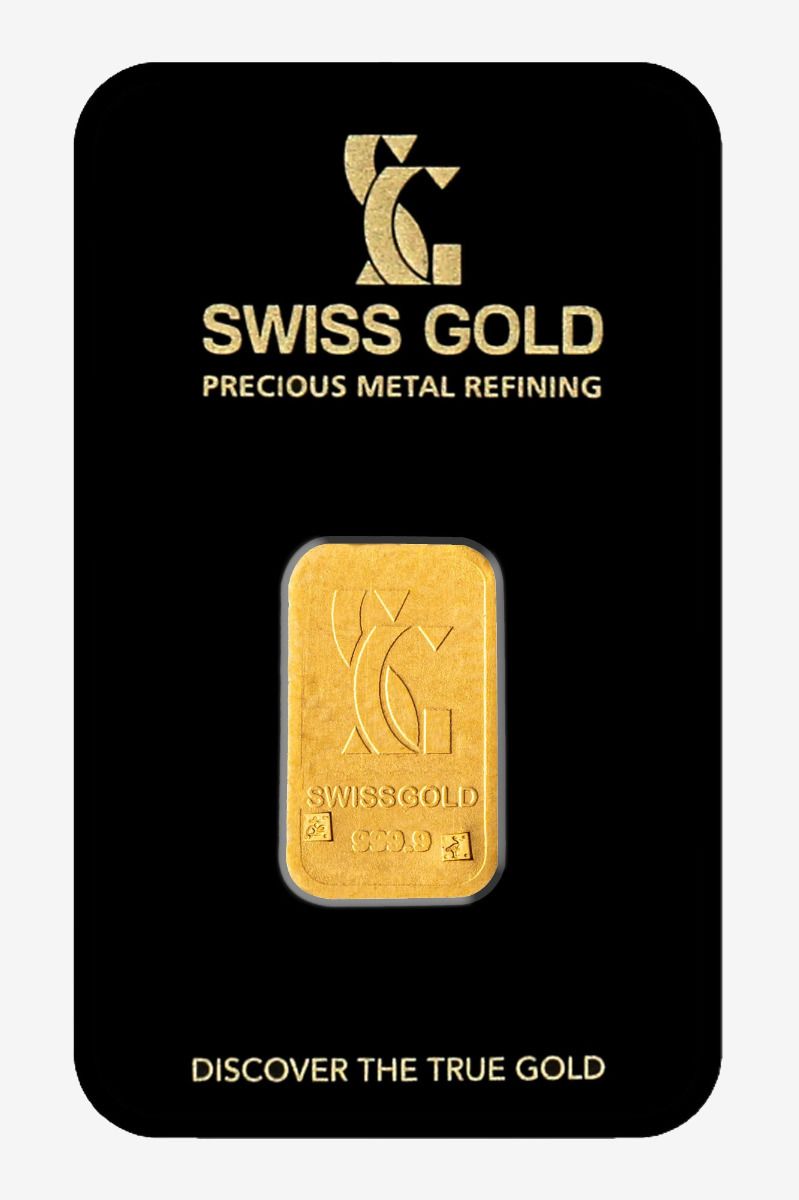 A Detailed 1 gram Investment gold bar