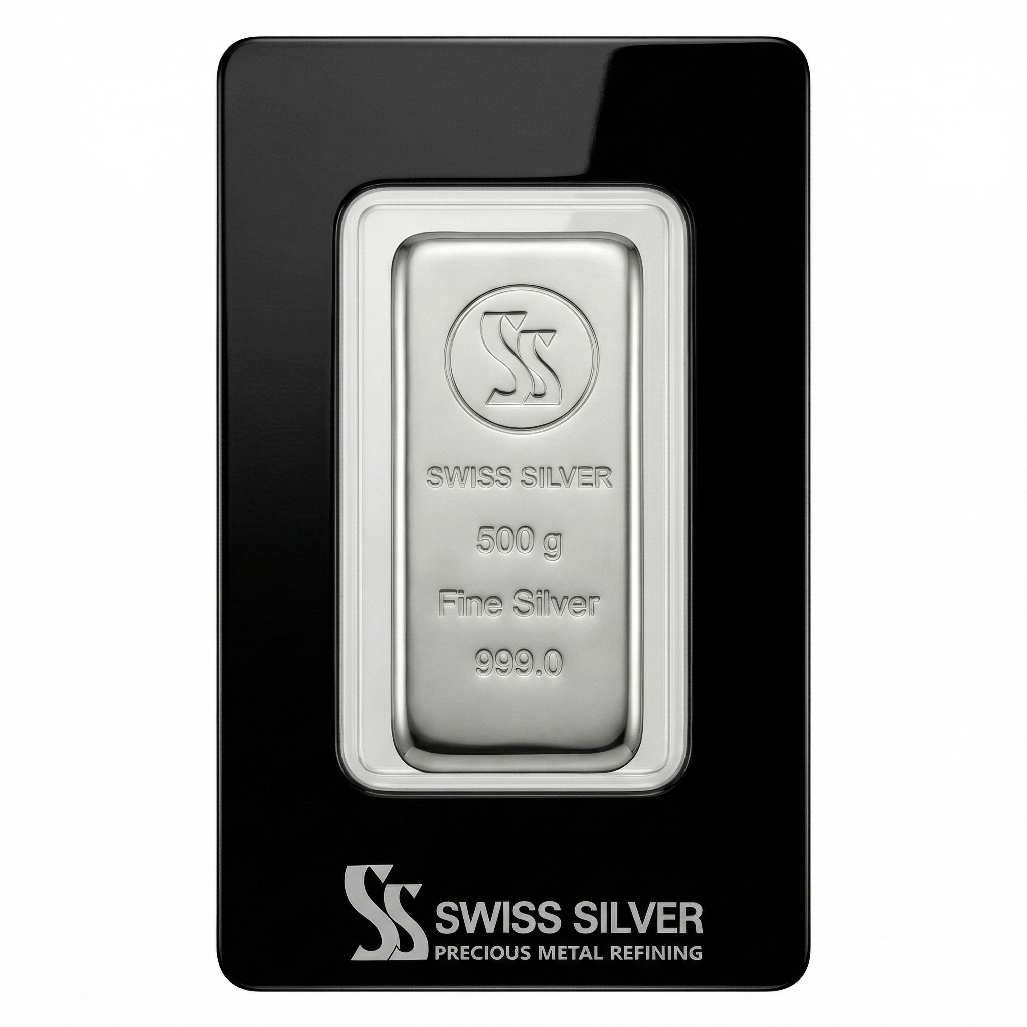 500g Swissgold Fine Silver Ingot 999