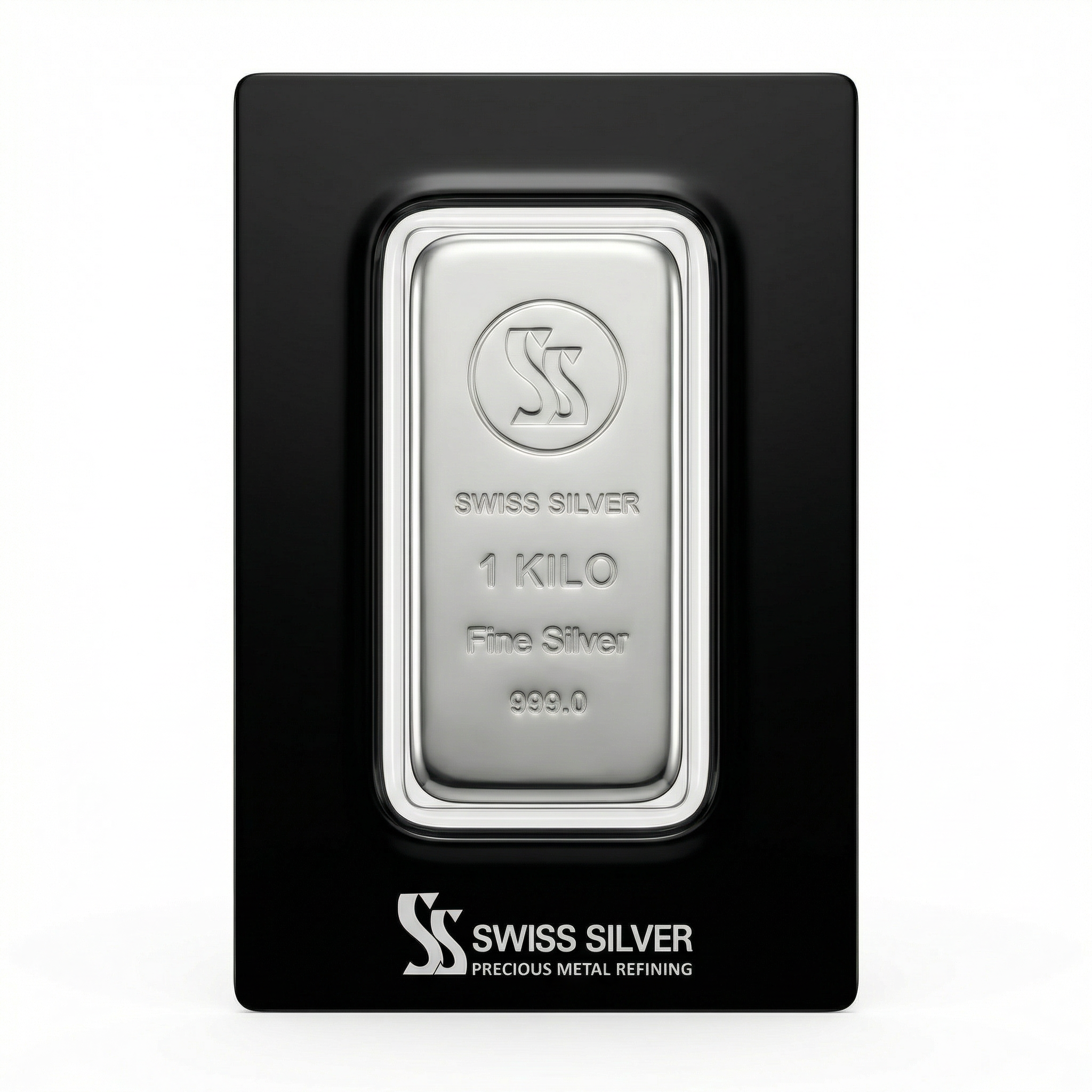 1kg Swissgold Fine Silver Ingot 999
